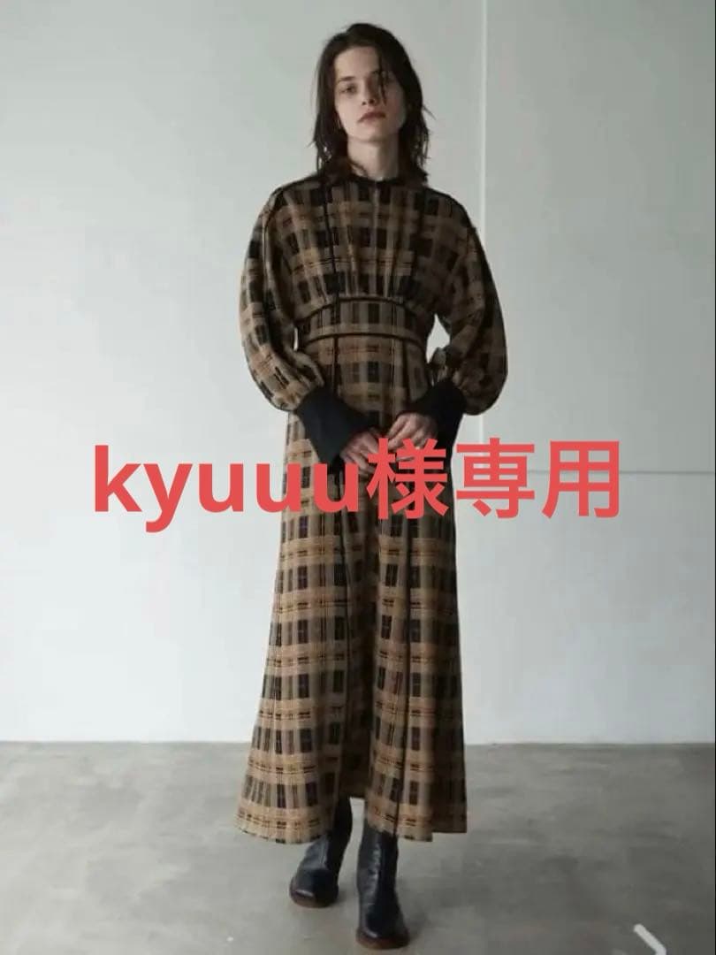 ワンピース CLANE CHECK PIPING ONE PIECE