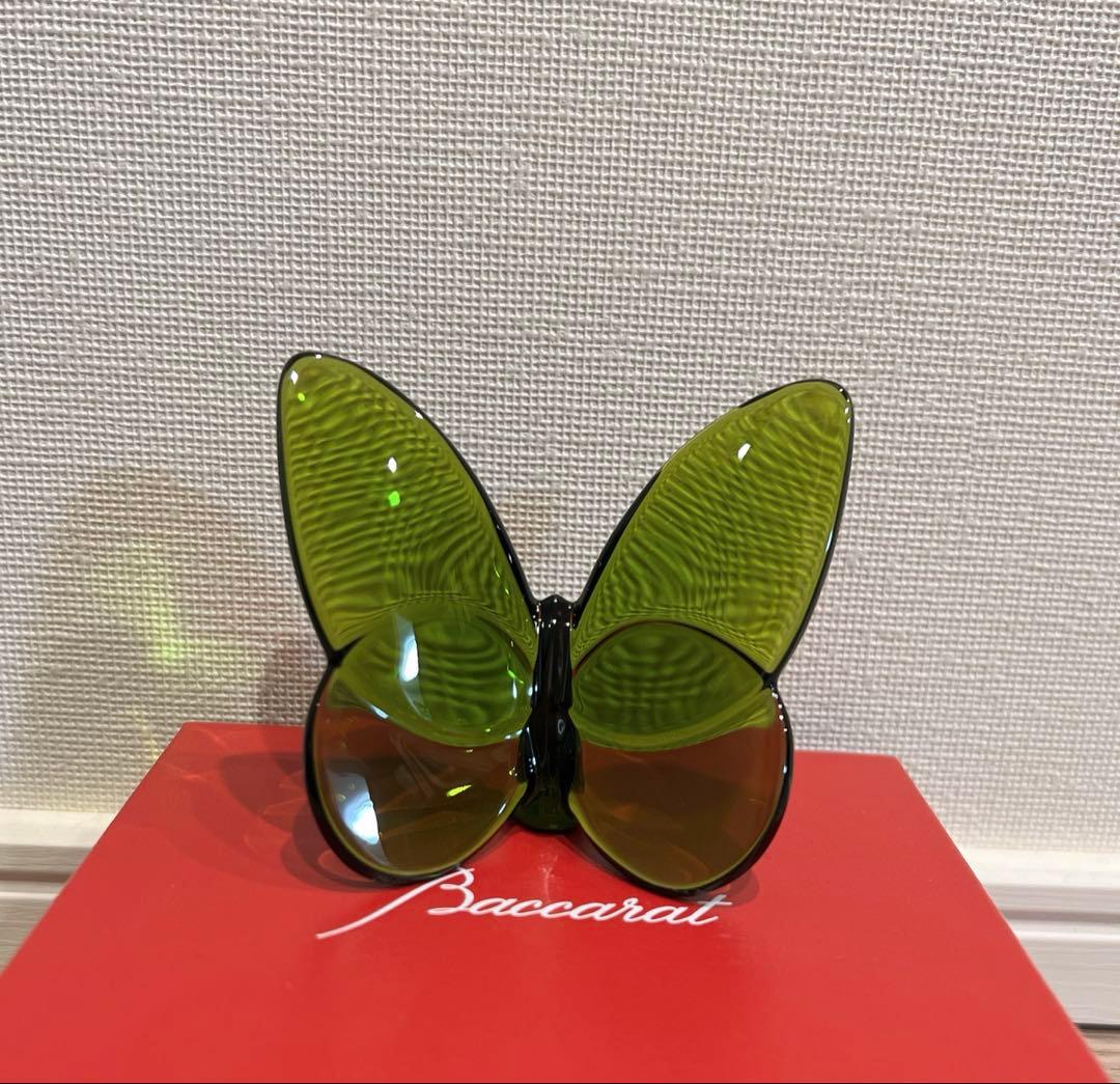 Baccarat ラッキーバタフライ　グリーン