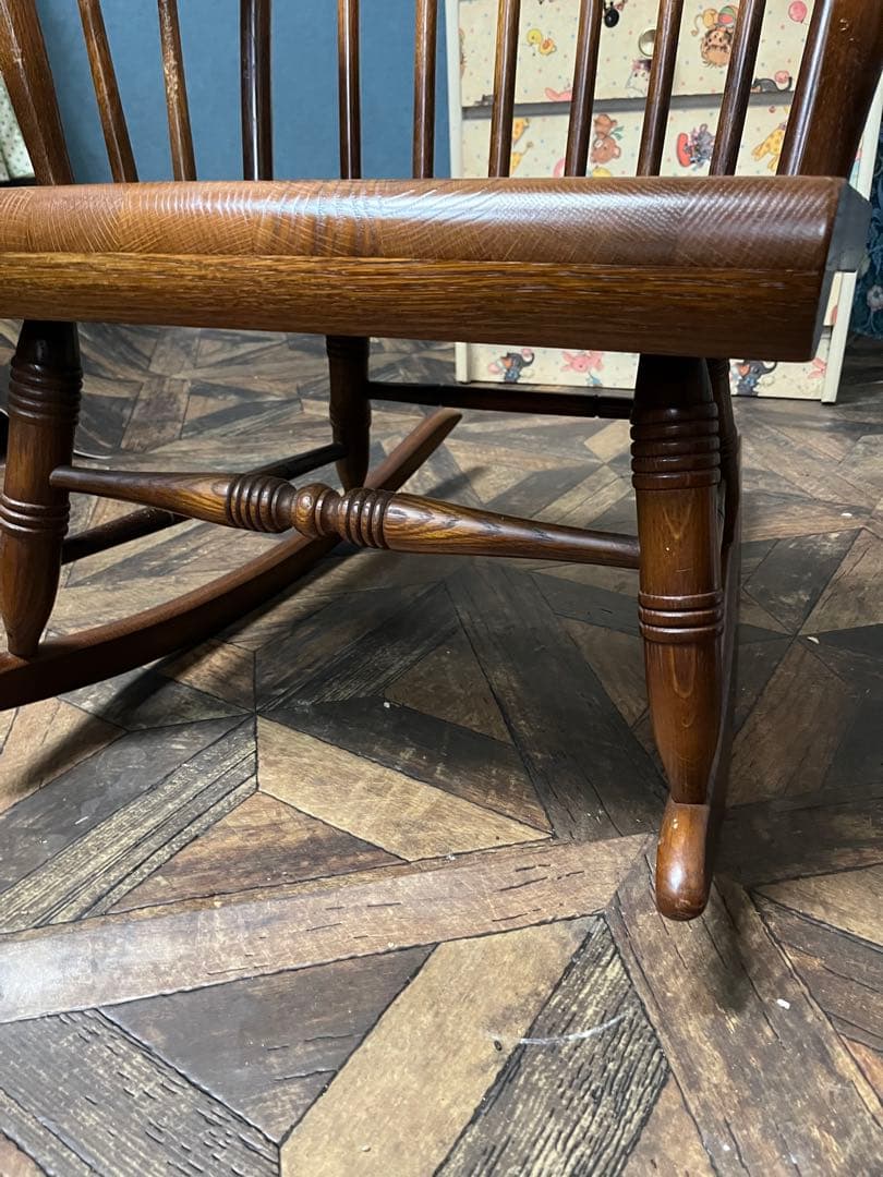 飛騨 キツツキ ロッキングチェア インテリア アンティーク 昭和レトロ 当時物