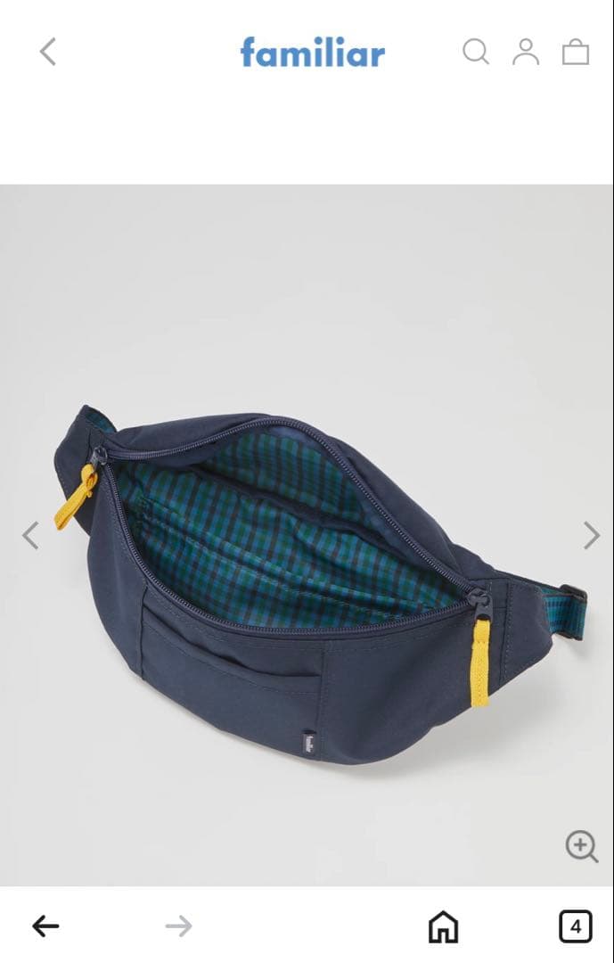 familiar ボディバッグ ネイビー