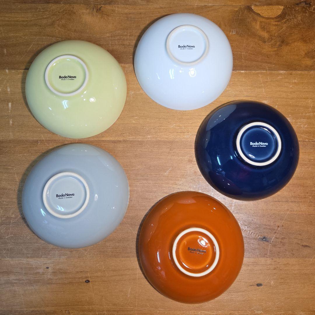 美品！BODA NOVAボダノバ 北欧ヴィンテージ ボウル 5色セット 12cm