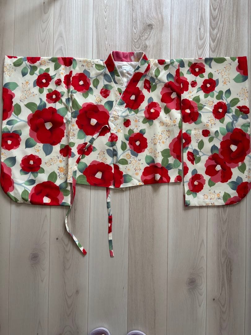 美品　キャサリンコテージ　袴クリーニング済み　110センチ　卒園式　椿柄