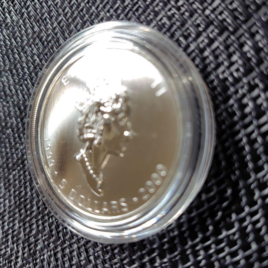 メイプルリーフ 花火 1オンス 銀貨 ミレニアム