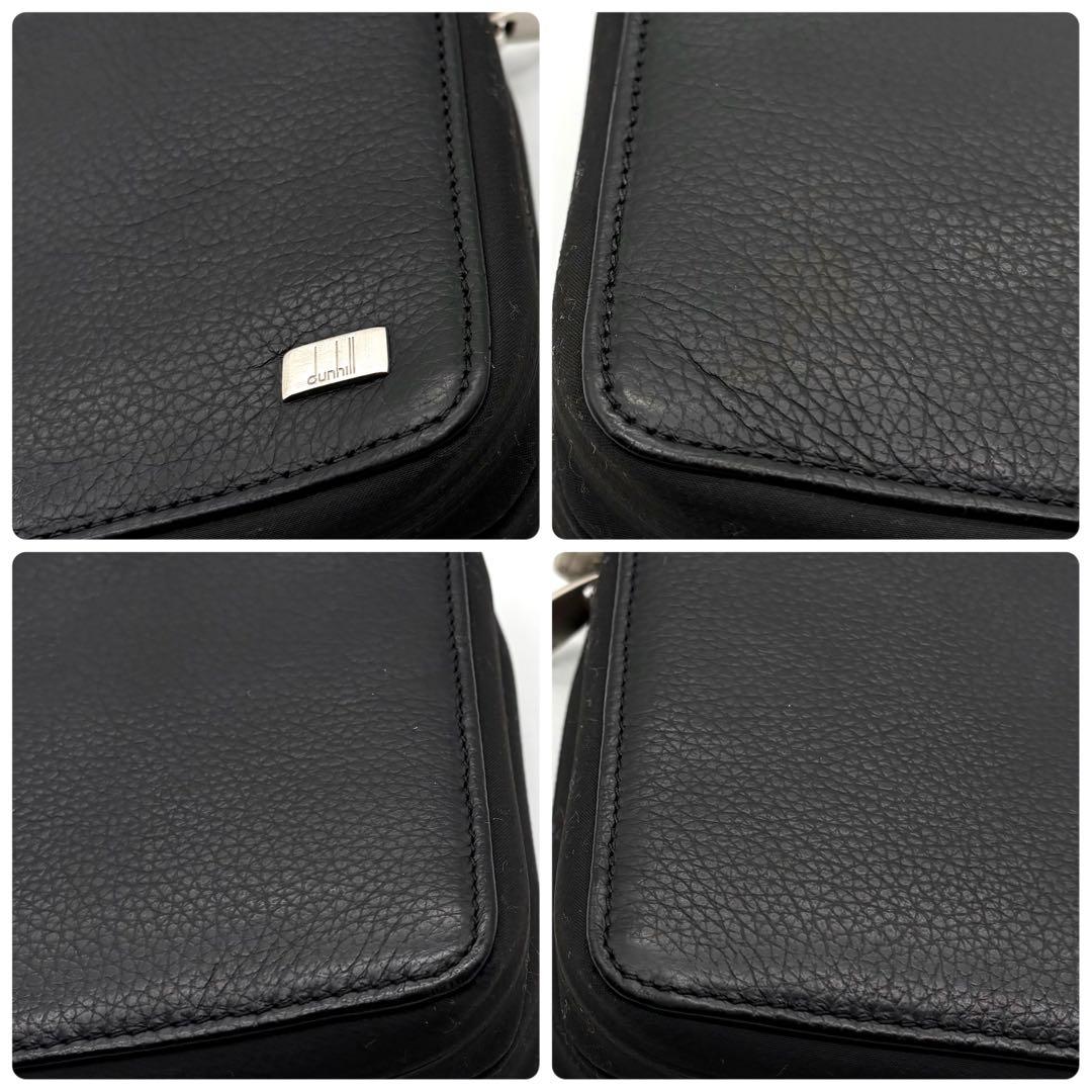 【極美品】ダンヒル オーガナイザー 長財布 ダブルジップ レザー ブラック