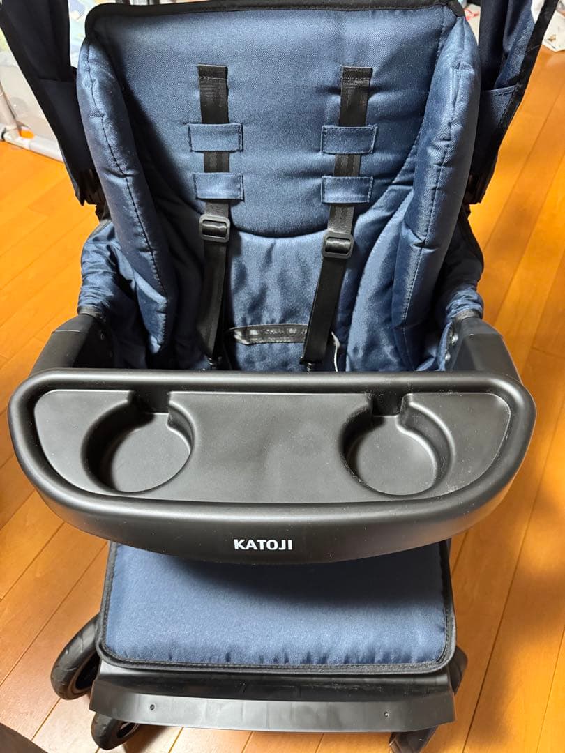 【16日までの限定価格】KATOJI ベビーカー　二人でゴー 専用レインカバー付