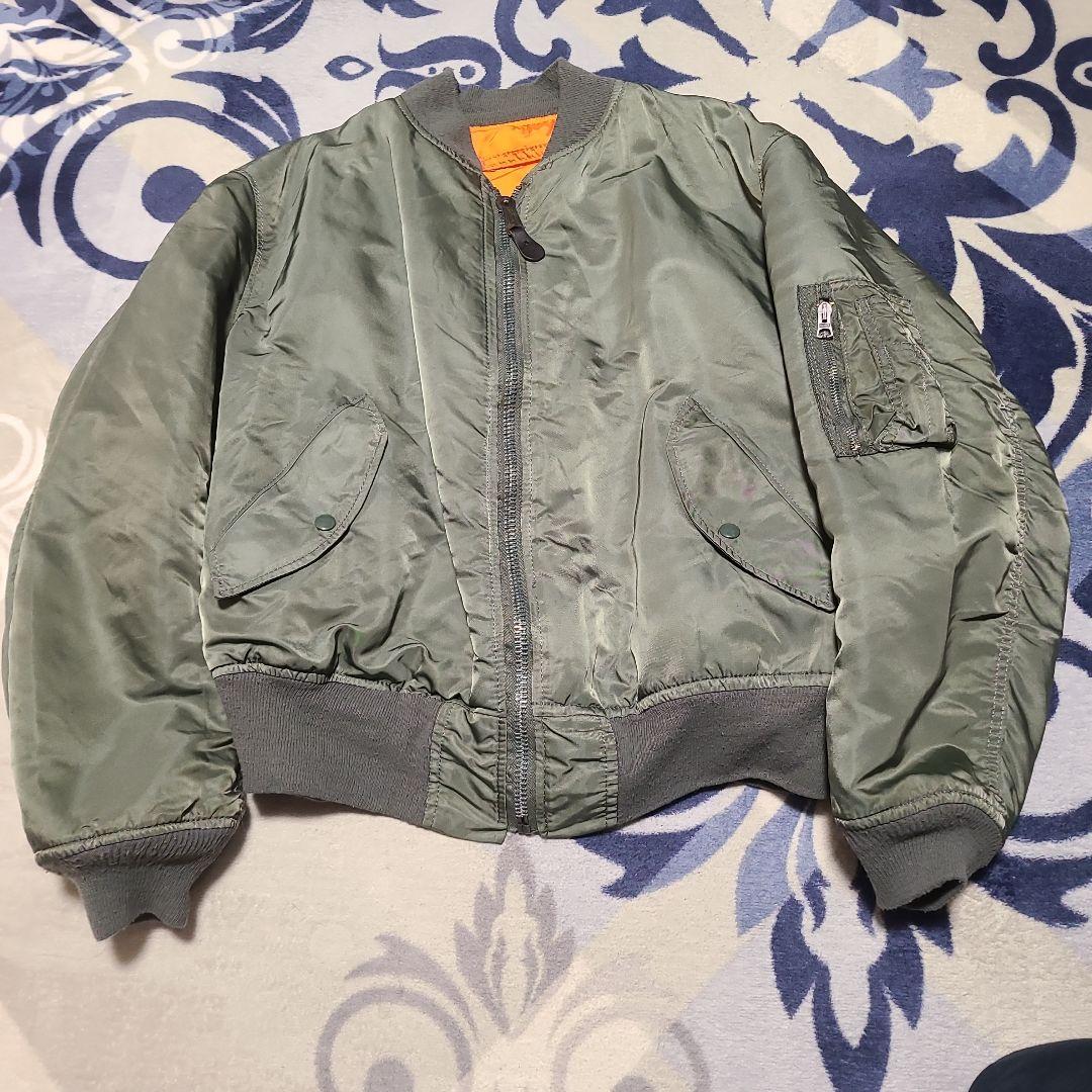 USA製 アルファ Alpha MA-1フライトジャケット オリーブグリーン