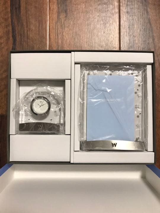  時計 写真立て セット