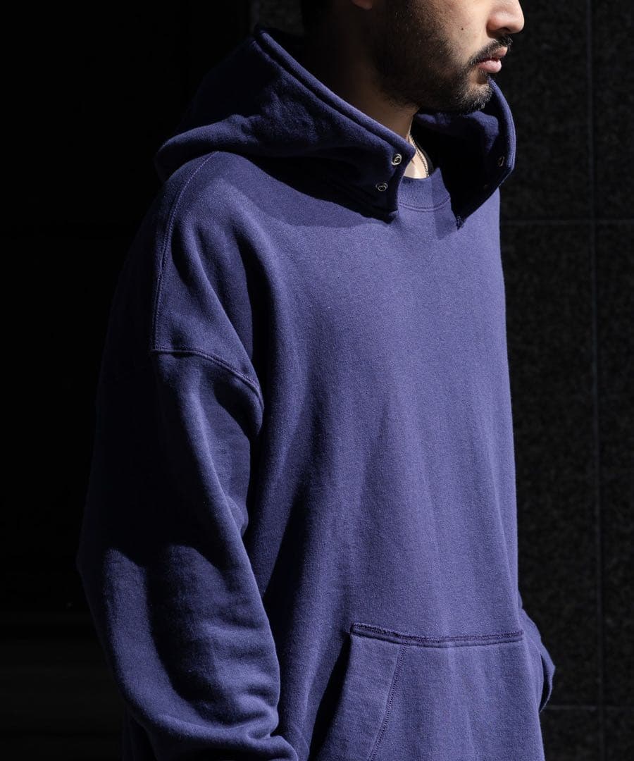 INTERIM ネイビー ナス紺 後付けパーカー アフターフーディ インテリム