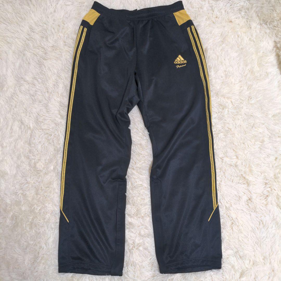 アディダス adidas ジャージ セットアップ 金黒 3L 日本製
