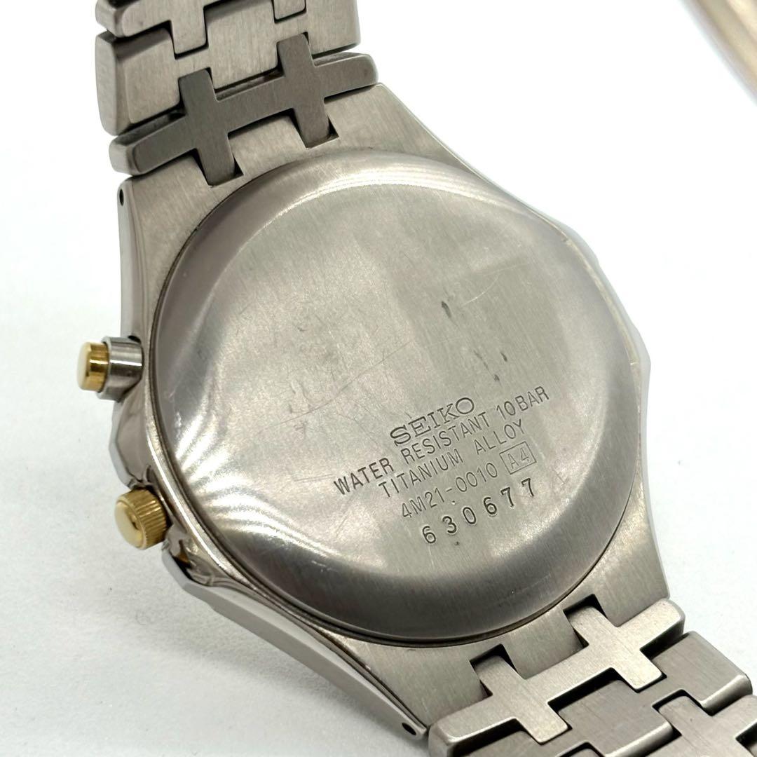 SEIKO DOLCE チタン メンズ腕時計 10BAR コンビ　AGS