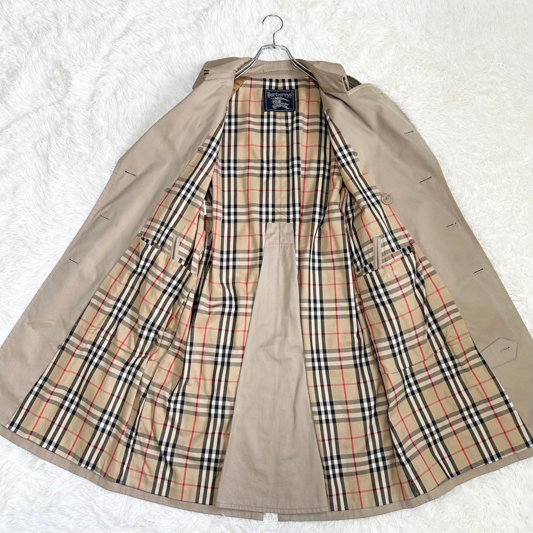バーバリーズ トレンチコート ノバチェック ベージュ メンズ 165 M相当