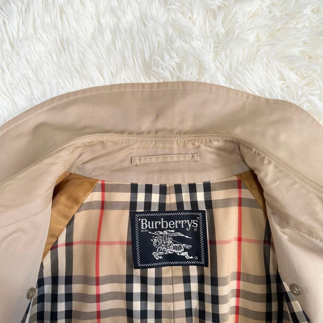 バーバリーズ トレンチコート ノバチェック ベージュ メンズ 165 M相当