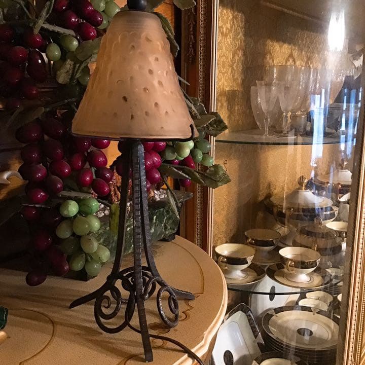 ミューラー　アンティーク　ランプ　ライト　アールデコ　ビンテージ　ガレ　ドーム