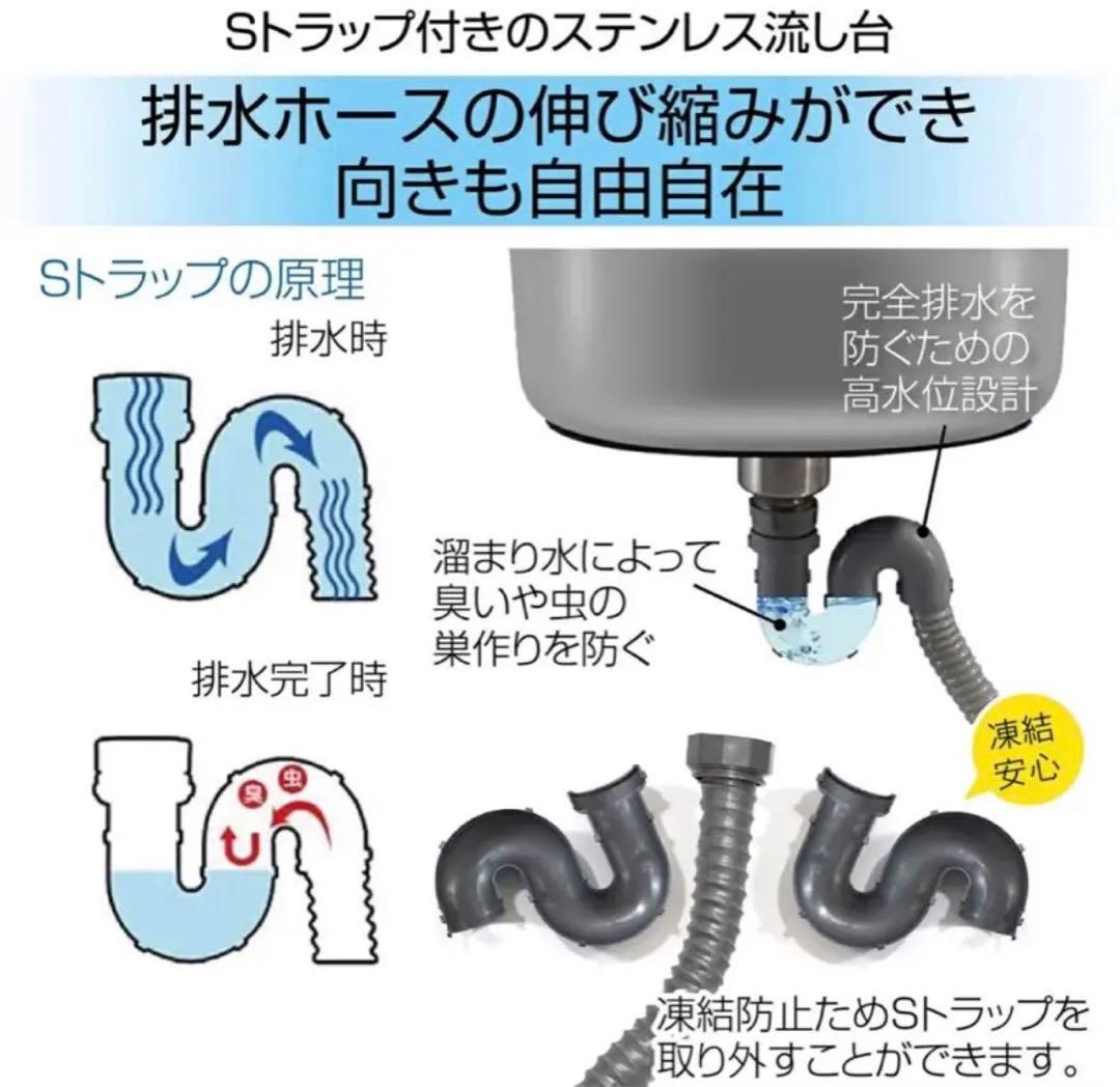 人気　ステンレス簡易流し台 ガーデンシンク 屋外A55