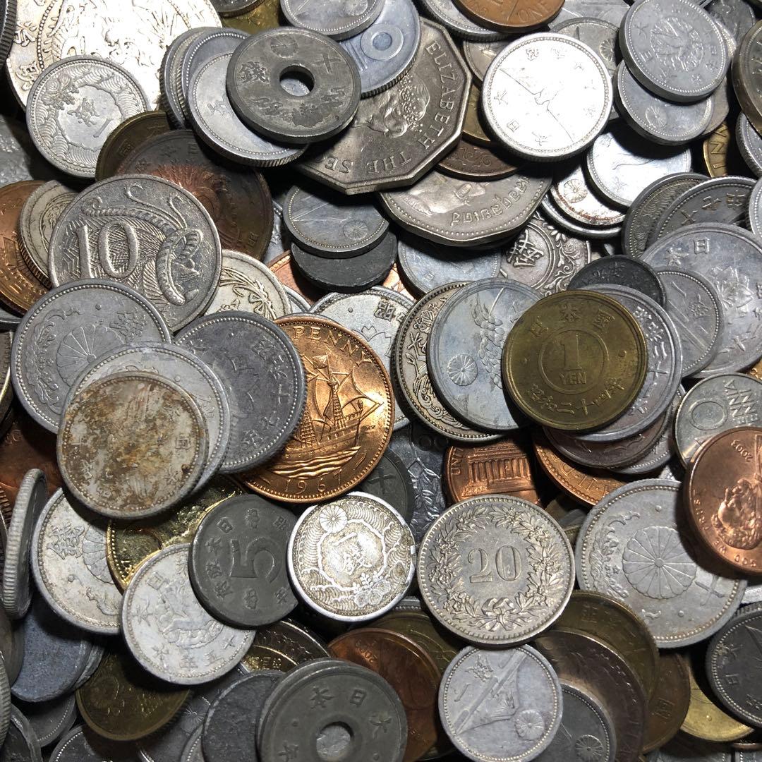 Z古銭まとめて 1.2KG 日本古銭 銅貨 大量 近代 硬貨 貨幣 雑銭中国