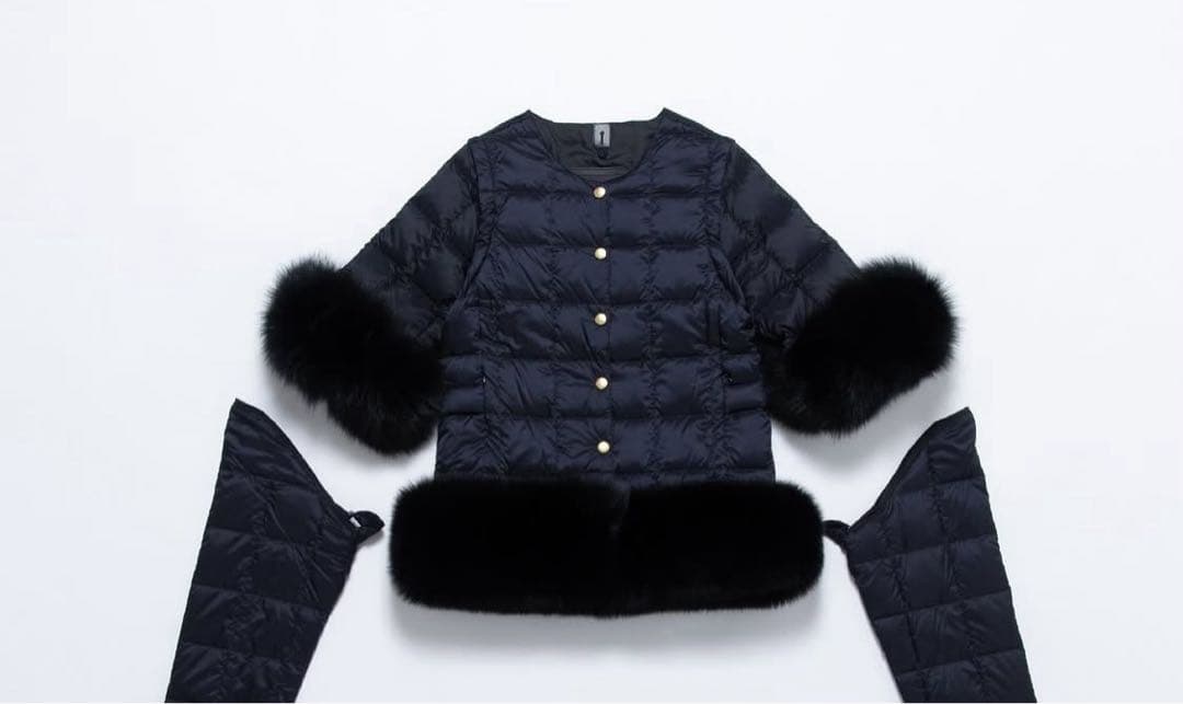 【TAION EXTRA】ボトムファー（ブラック）S＆半袖ファー（ブラック）F