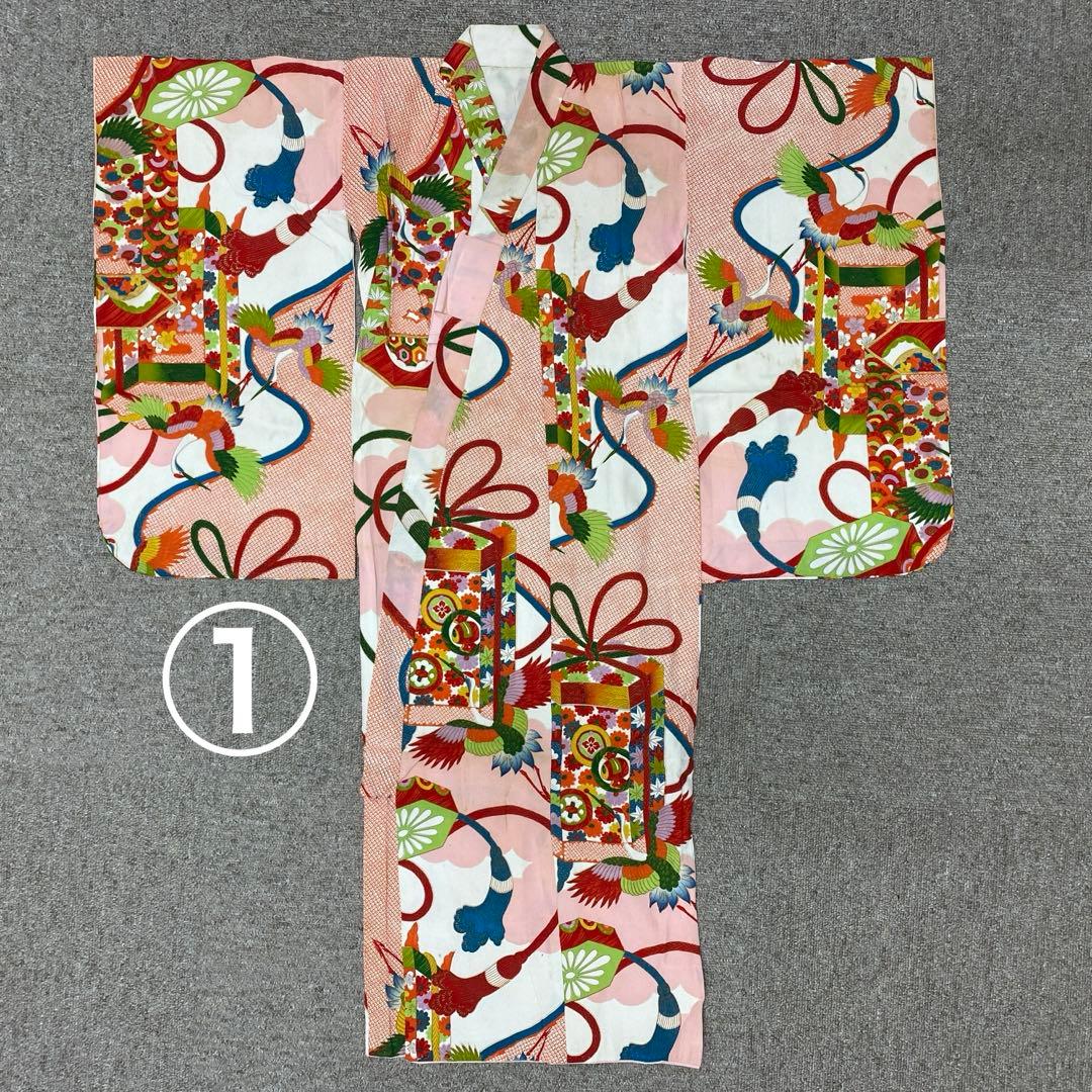 508ag75着物のみ,501ag94着物&袴◎七五三 女の子 アンティーク