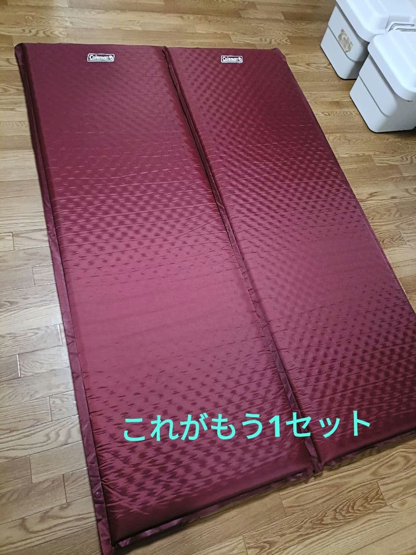 Coleman キャンパーインフレーターマットＷ×2個＋エアーポンプ