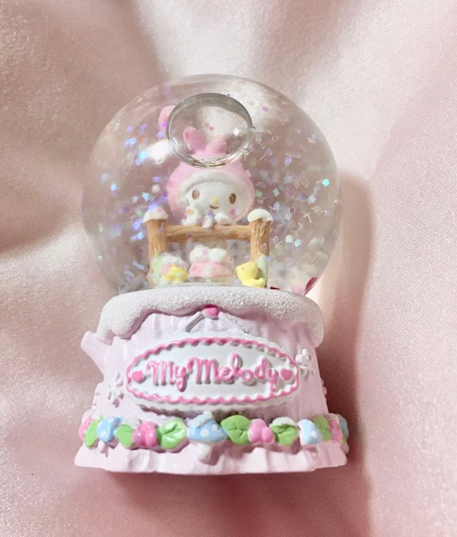 サンリオ正規品マイメロディー置き物スノードームインテリアスノーグローブ希少