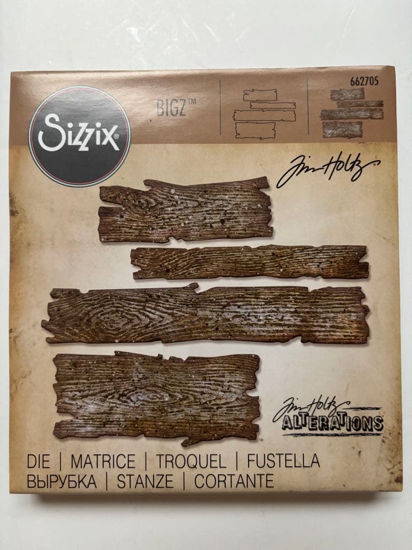 アルバム・スクラップ Sizzix Bigz Die Planks by Tim Holtz