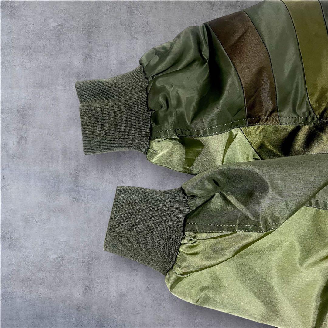 美品 希少 アンリアレイジ PANEL PATCHWORK MA-1 ジャケット