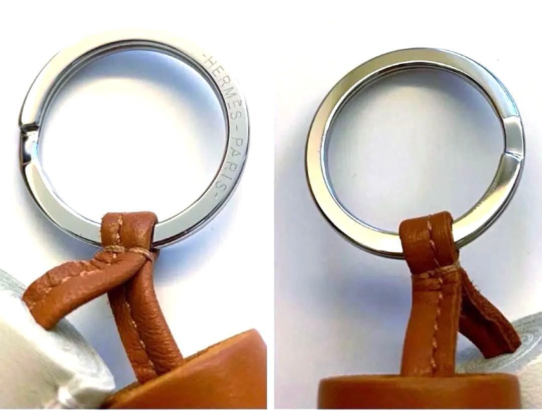 極希少 未使用品 エルメス カルメン ウノドス ゴールド×クレ チャーム