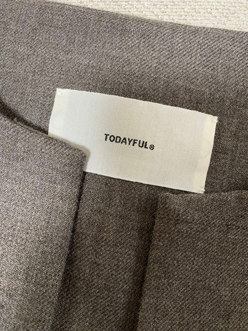 ワンピース TODAYFUL Doubleface Wool KeyneckDress 36