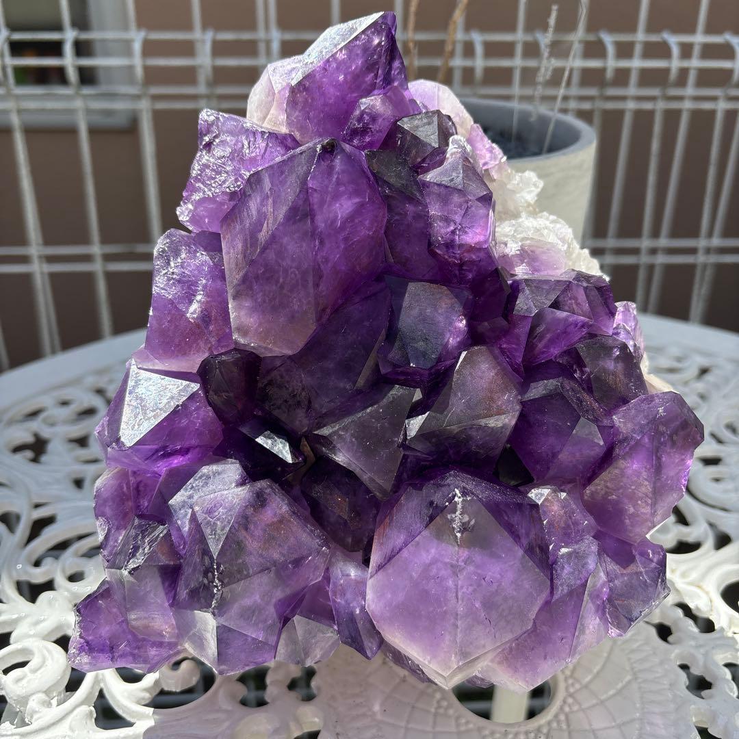 天然石☆新品☆美品☆アメジスト☆大粒クラスター☆大迫力