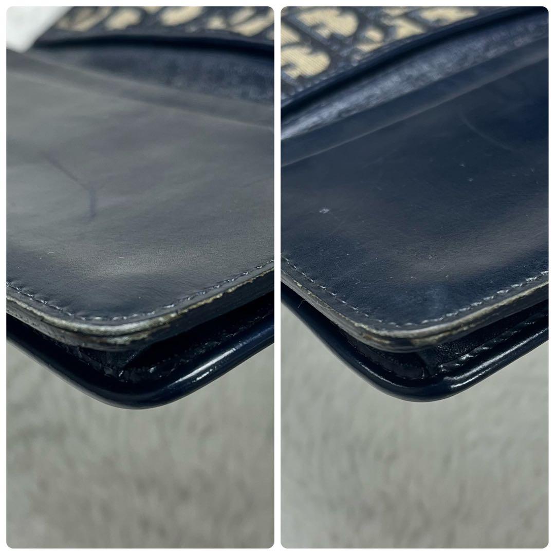 Christian Dior トロッター　札入れ　キャンバス×レザー