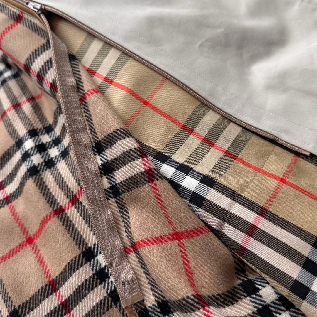 美品 バーバリー ライナー付　ステンカラーコート バルマカンコート ノバチェック