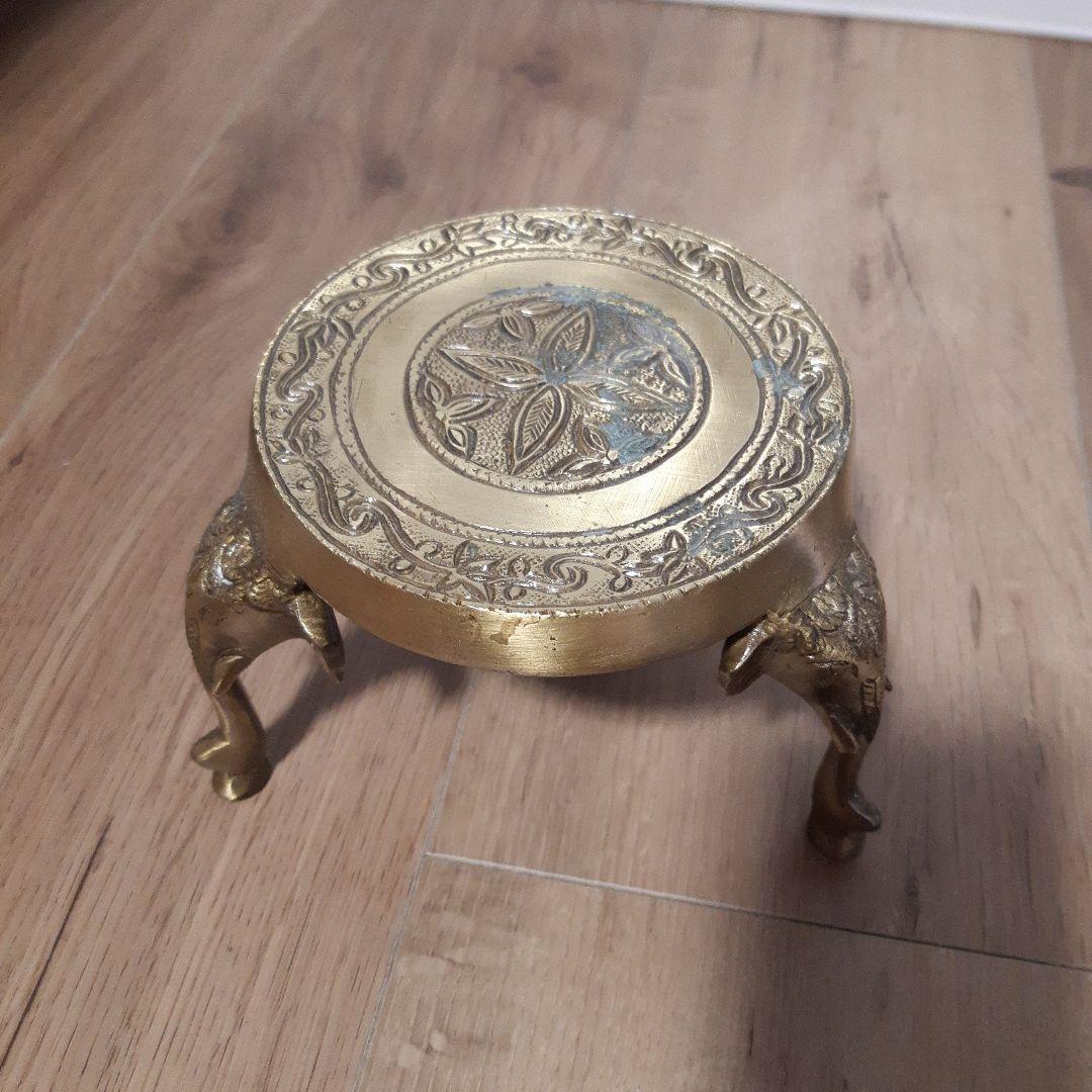 置物 オブジェミニテーブル ゴールドアジアン雑貨　アジア雑貨アンティーク風