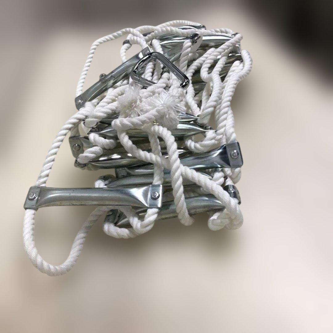 送料無料 避難ロープ はしご ステップダウン II型 約7m 250911-7