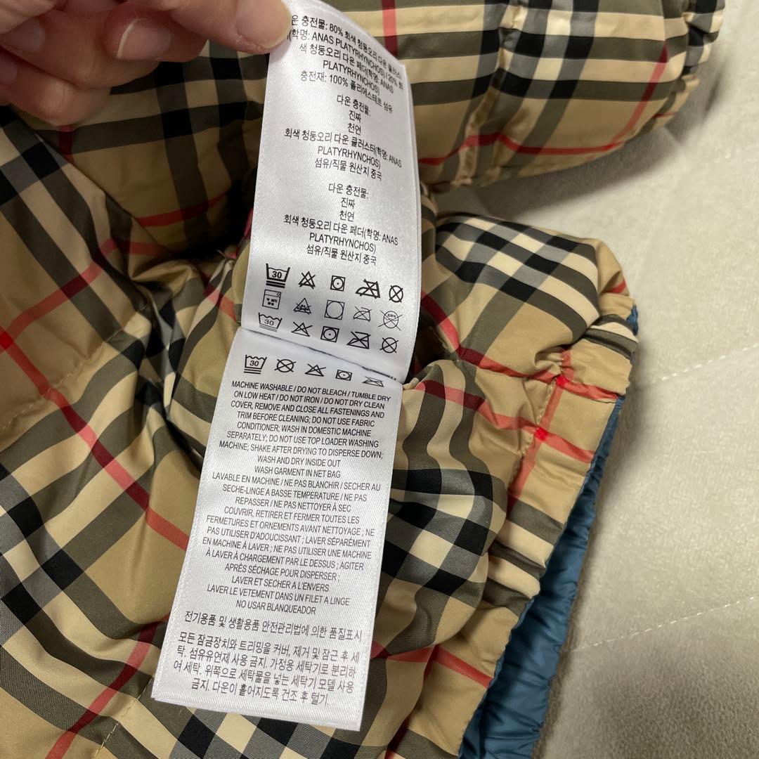 美品　バーバリー チルドレンズ ダウン コート アウター 24m 90センチ92