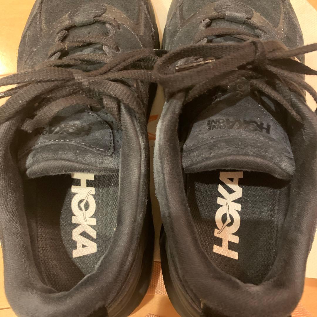 HOKA 黒 ランニングシューズ　ホカオネオネ　クリフトン専用