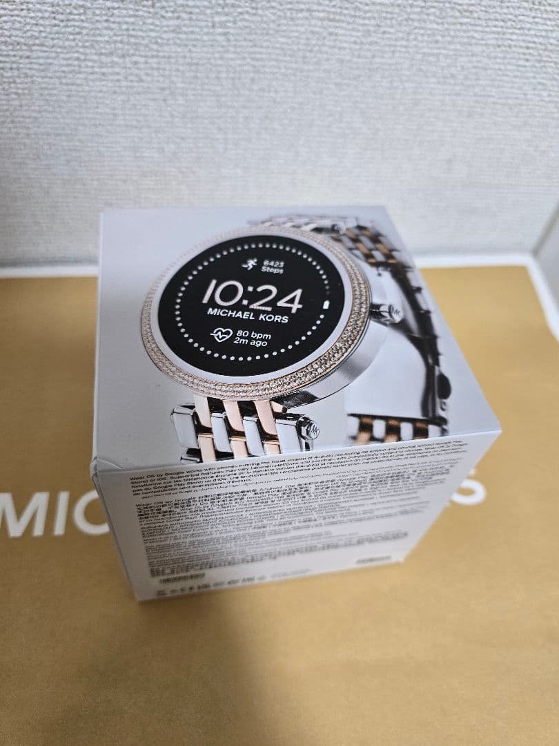 MICHAEL KORS デジタル腕時計 シルバー/ローズゴールド