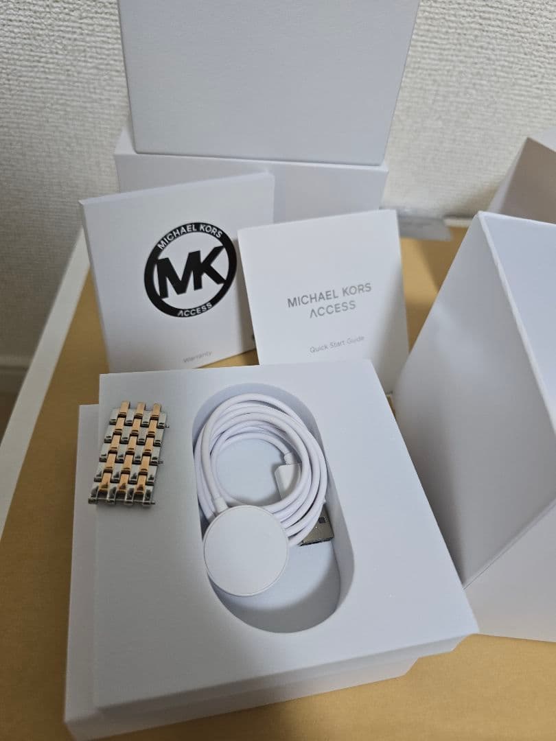 MICHAEL KORS デジタル腕時計 シルバー/ローズゴールド