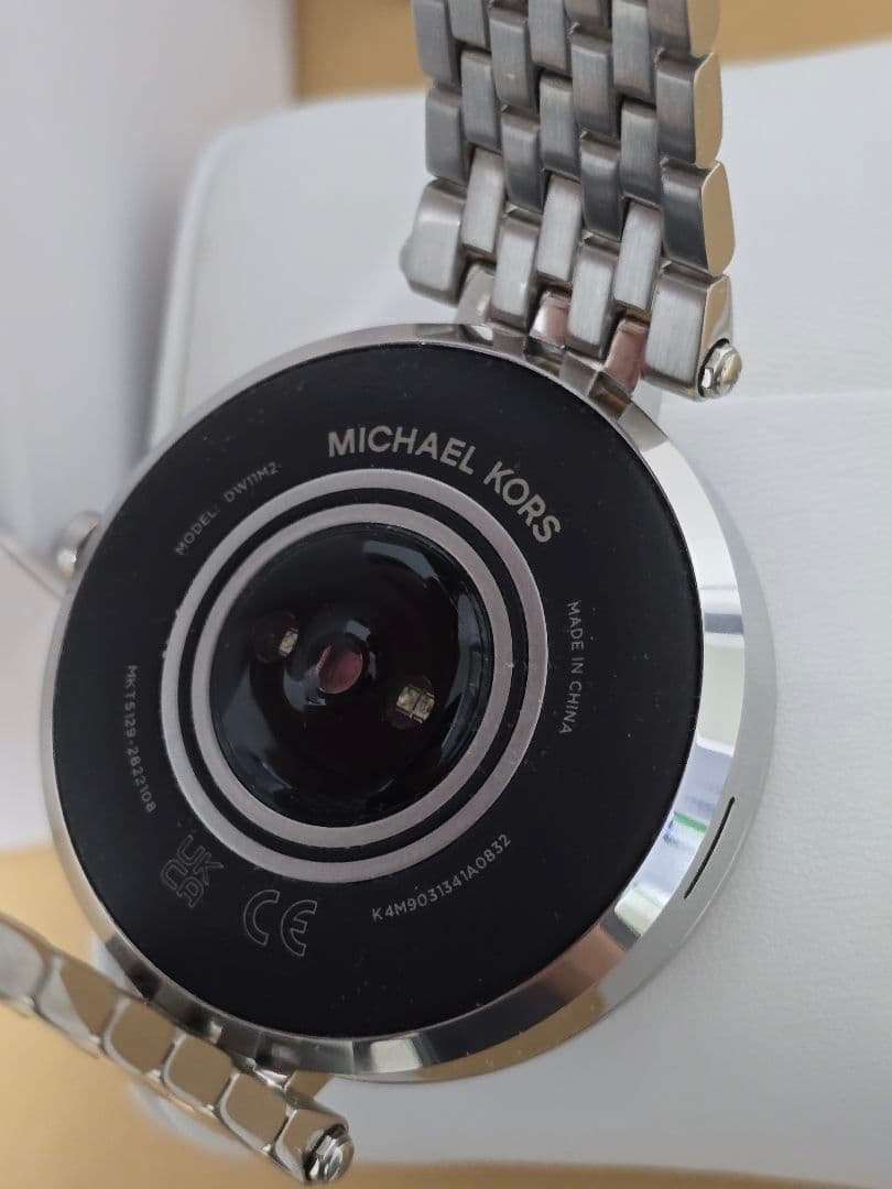 MICHAEL KORS デジタル腕時計 シルバー/ローズゴールド