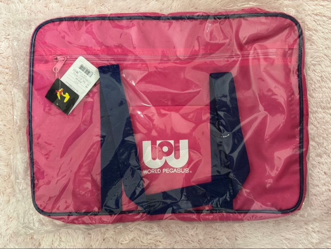 【新品最安値】ワッペ ワールドペガサス　ピンク　スクバ スクールバッグ　旧ワッペ