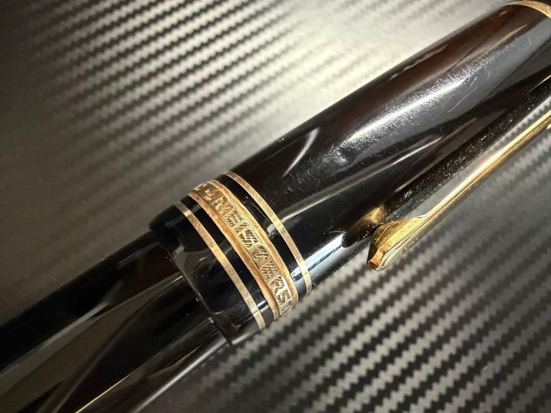 極美品 モンブラン マイスターシュテュック 149 14C 3帯 EF 万年筆