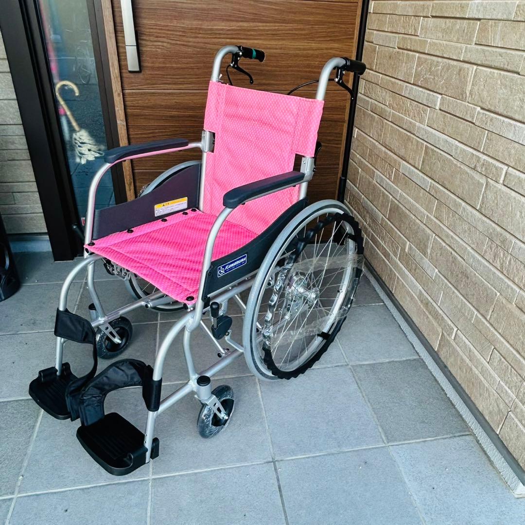 【未使用】カワムラサイクル　自走用　超軽量　車椅子　ふわりす　KF22-40SB