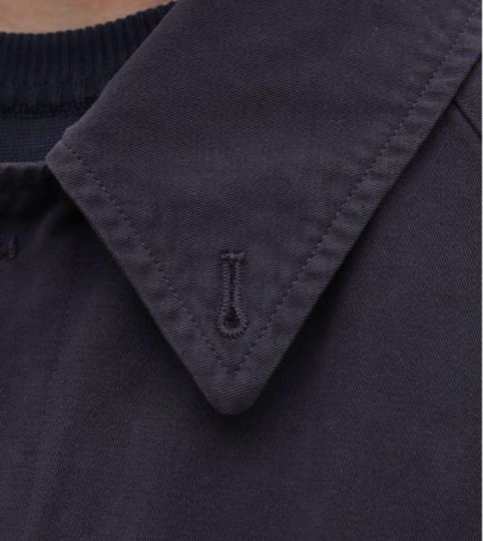 24AW comoli コモリ　製品染バルカラーコート　ネイビー　1