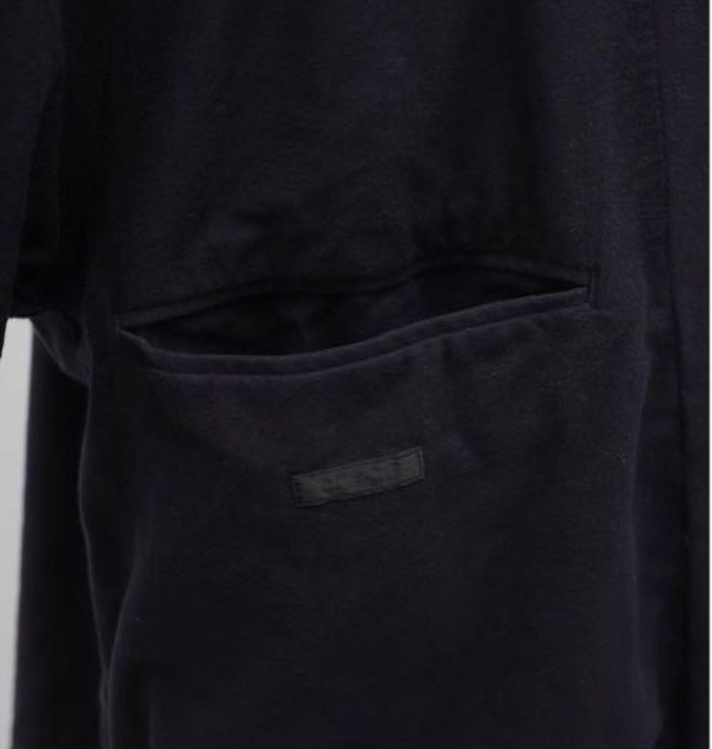 24AW comoli コモリ　製品染バルカラーコート　ネイビー　1