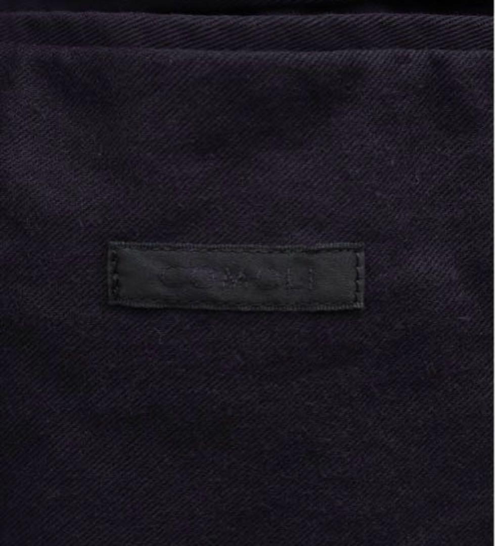 24AW comoli コモリ　製品染バルカラーコート　ネイビー　1