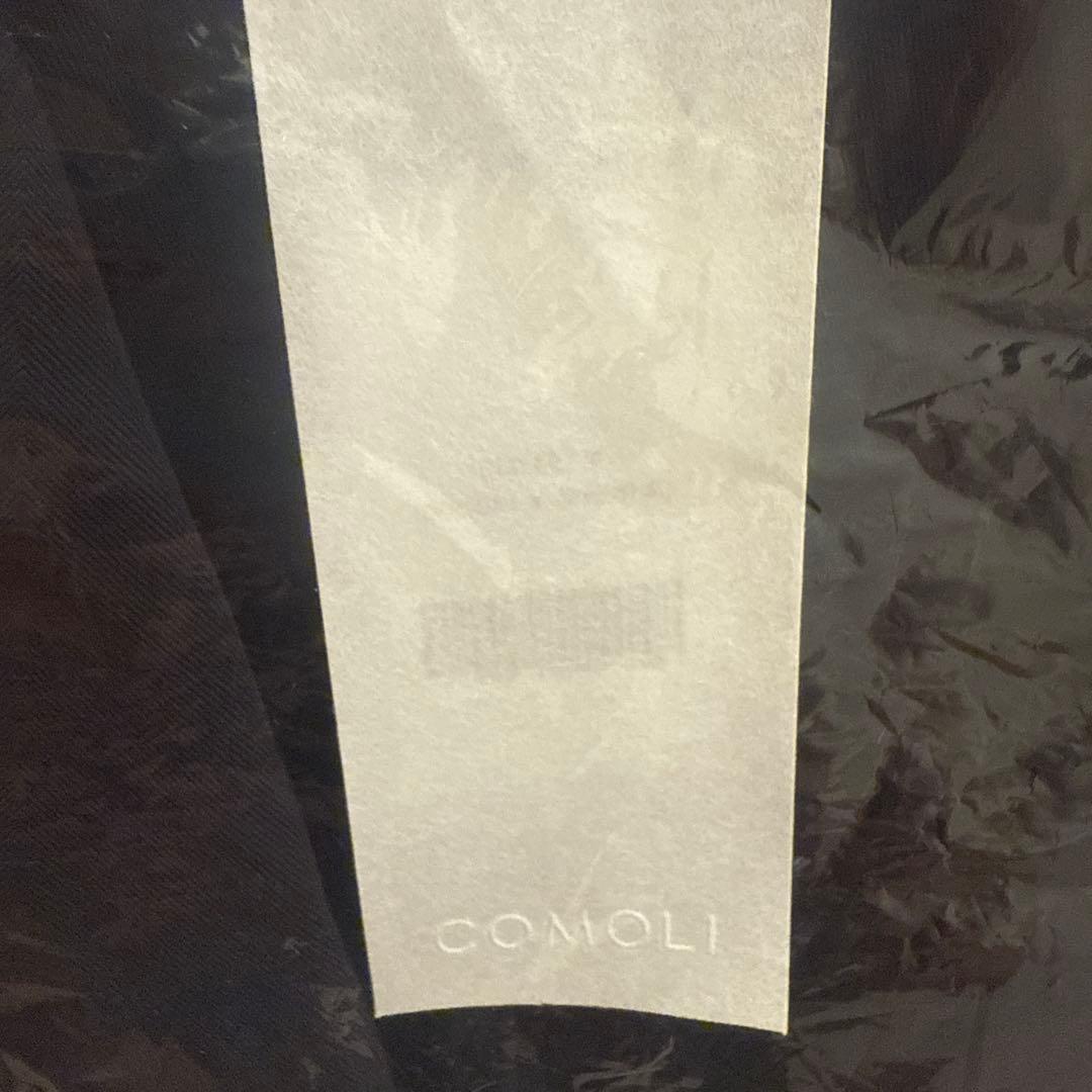 24AW comoli コモリ　製品染バルカラーコート　ネイビー　1