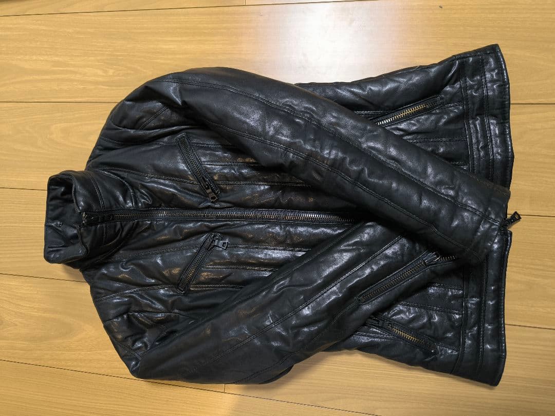 フーガダウンライダースジャケット暖かい