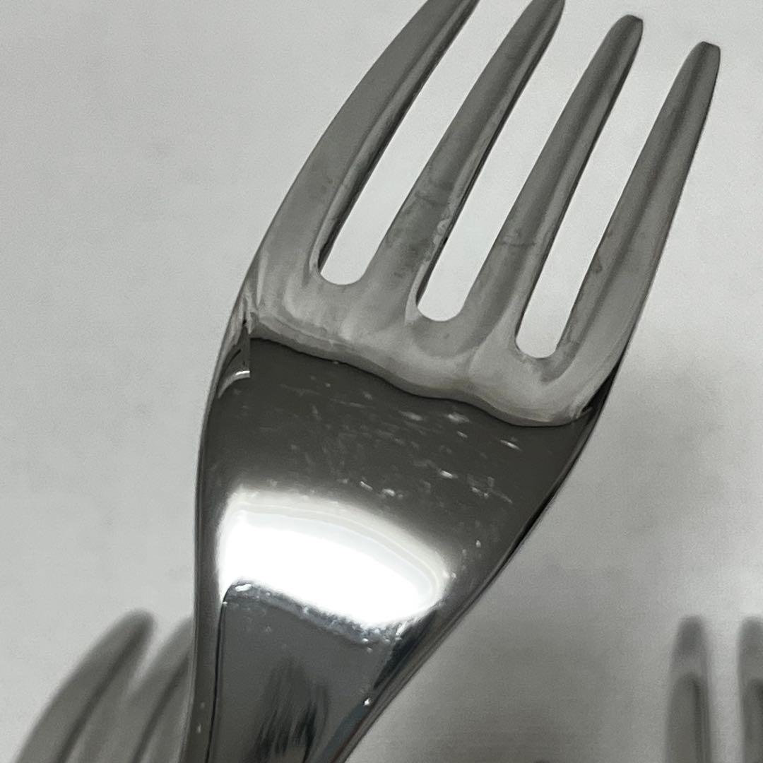 エメ ナポレオン 18-10 イタリア製 カトラリー クリア フォーク ケーキ