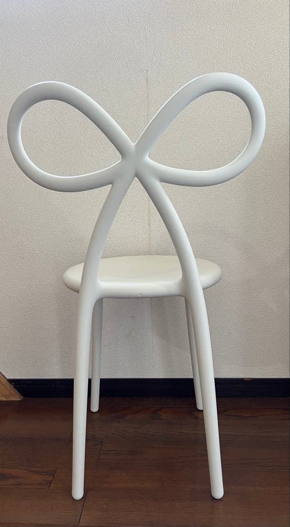 【ヨシ】★Francfranc ★ リボンチェア ホワイト