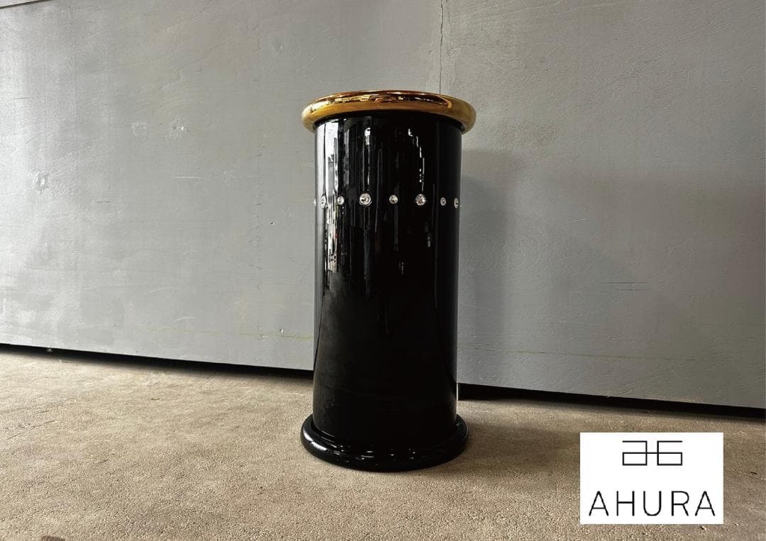 美品『AHURA』アウラ 台座 花台 飾り台 オブジェ スワロフスキー 小