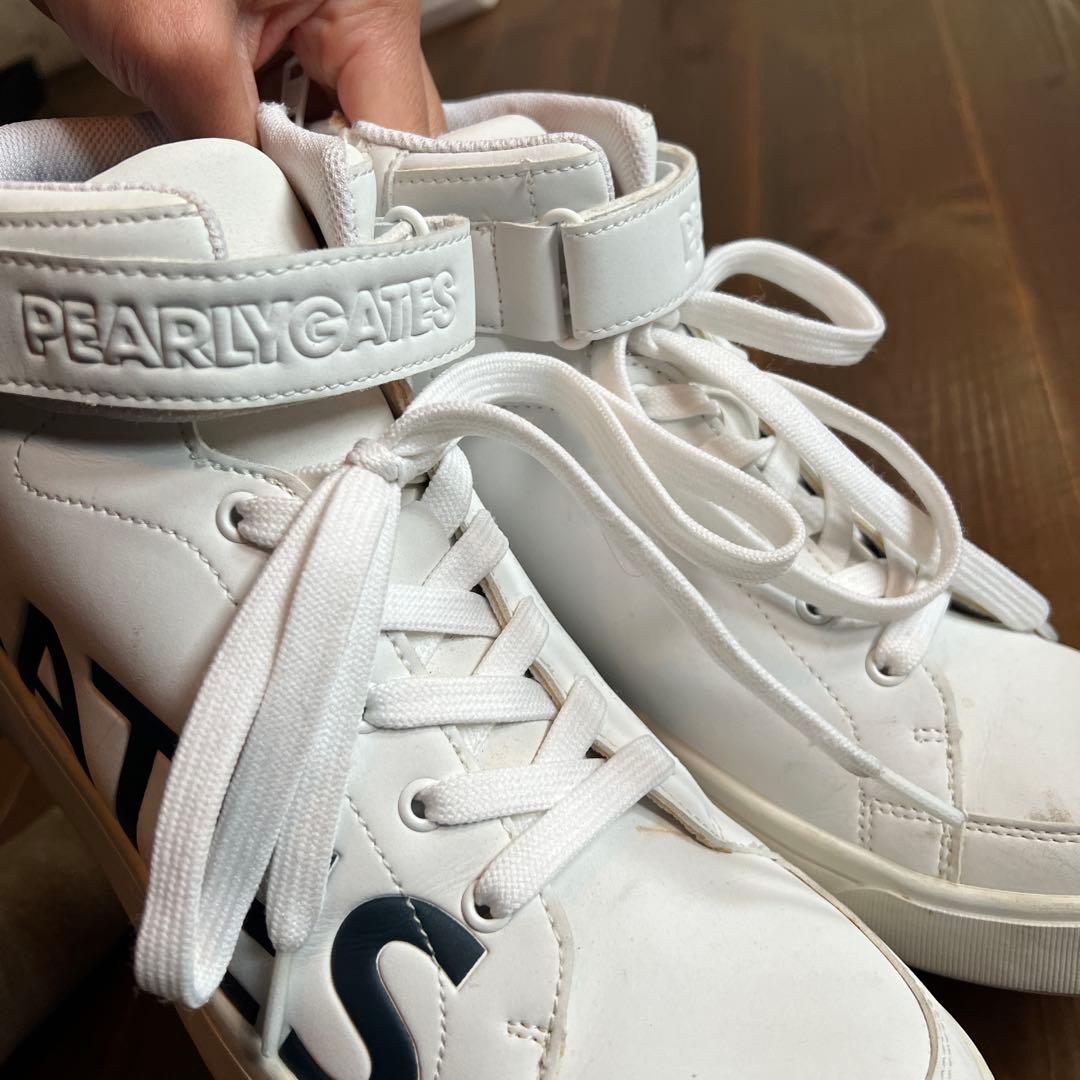 PEARLY GATES ゴルフシューズ ハイカット ホワイト