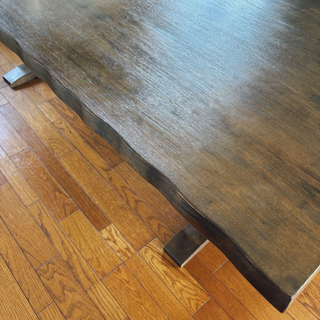 美品】ナチュラルウッド ダイニングテーブル 幅190cm 6人~8人